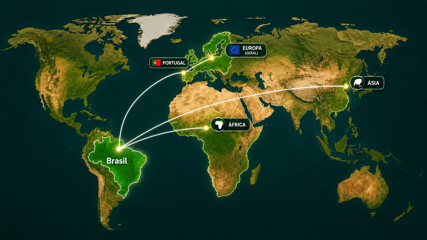 Main global destinations